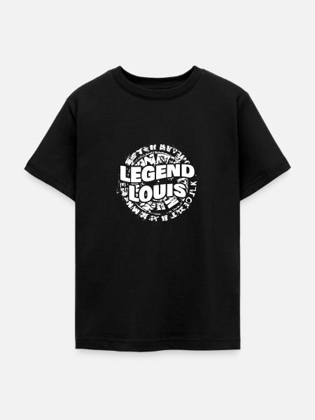 Mann Louis - Teenager T-Shirt - Schwarz