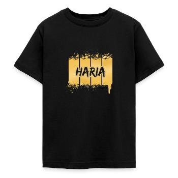 Haria - T-skjorte for tenåringer - svart - Foran - AI Model Teenager Male light (155cm)