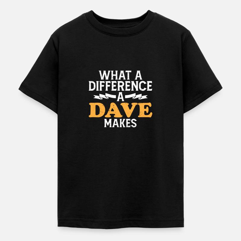 Quelle différence un Dave fait - T-shirt Ado - noir