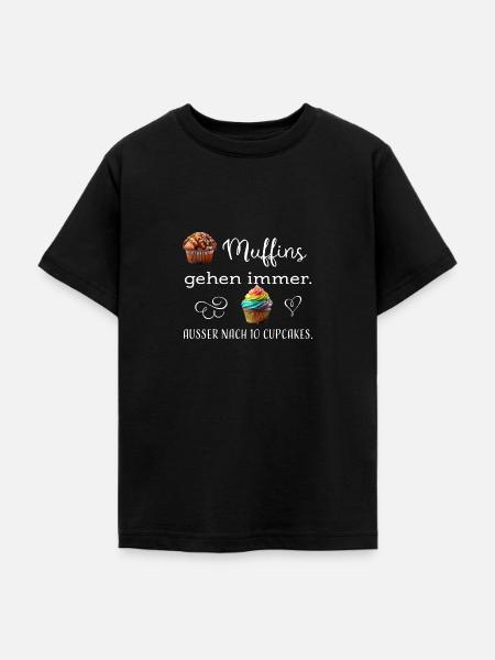 Muffin Cupcake ws - Teenager T-Shirt - Schwarz