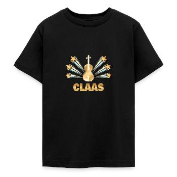 Geige Claas - Teenager T-Shirt - Schwarz - Vorne - AI Model Teenager Male light (155cm)