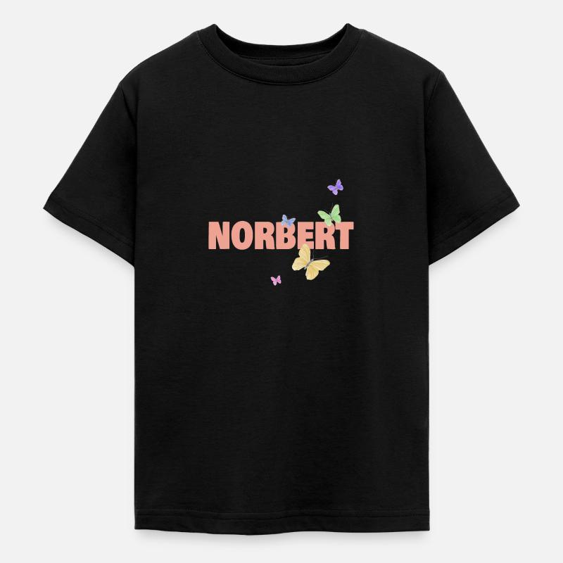 Nom: Norbert - T-shirt Ado - noir