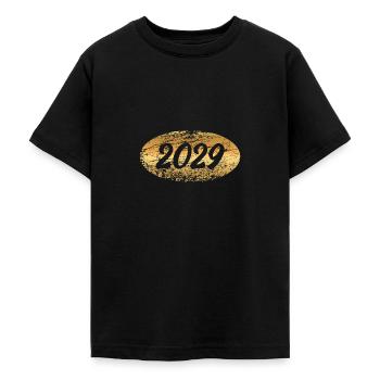 Lingot d’or 2029 - T-shirt Ado - noir - Devant - AI Model Teenager Male light (155cm)