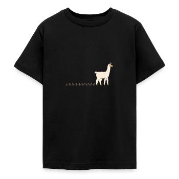 Niedliche Fußabdrücke mit watschelnden Pfoten aus - Teenager T-Shirt - Schwarz - Vorne - AI Model Teenager Male light (155cm)