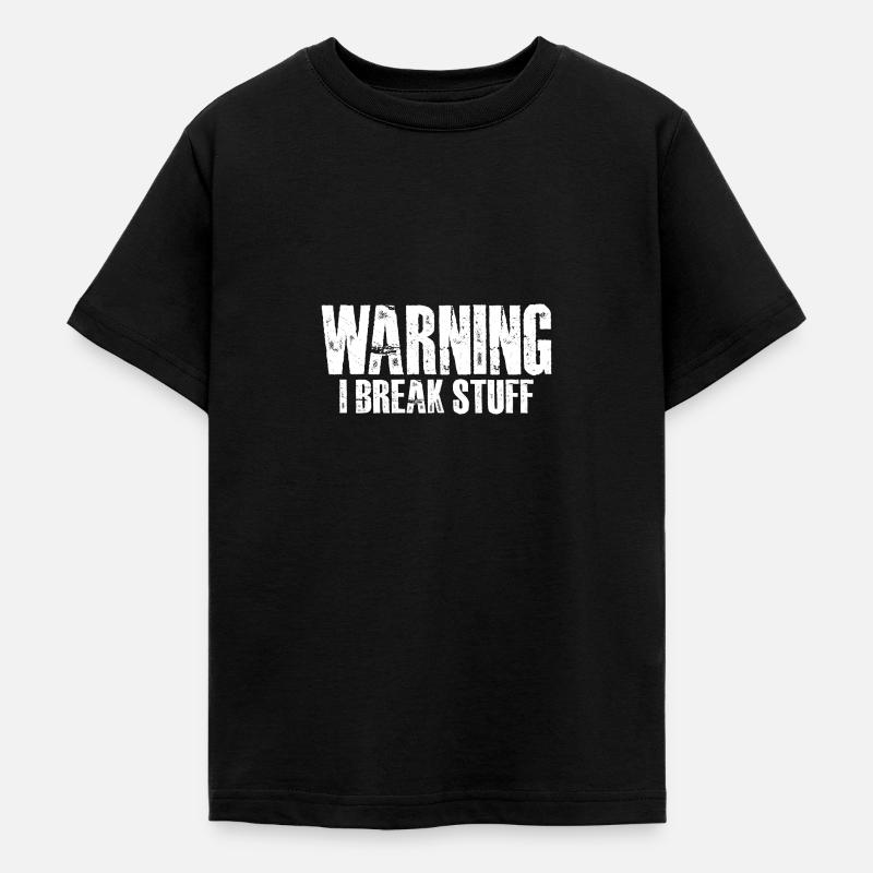 Attention, je casse des trucs 16 - T-shirt Ado - noir