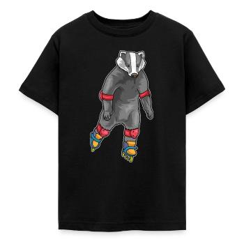 Dachs Inline skating Inline skates - Teenager T-Shirt - Schwarz - Vorne - AI Model Teenager Male light (155cm)