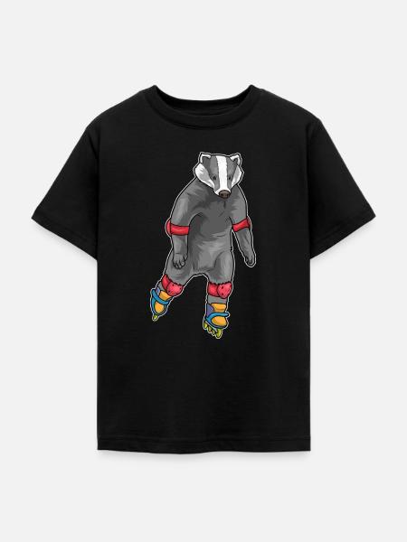 Dachs Inline skating Inline skates - Teenager T-Shirt - Schwarz