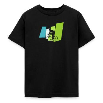 Rennrad - Teenager T-Shirt - Schwarz - Vorne - AI Model Teenager Male light (155cm)