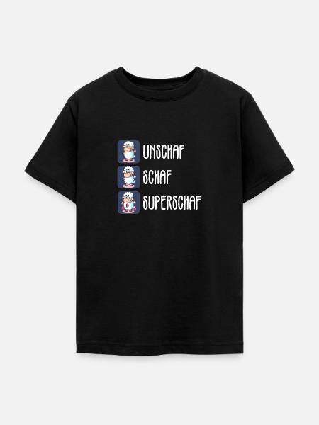 FOTOGRAFIE FOKUS SCHAF UNSCHAF SUPERSCHAF GESCHENK - Teenager T-Shirt - Schwarz
