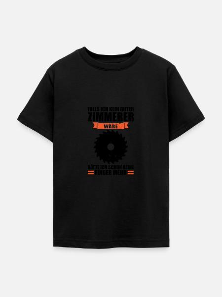 Zimmermann Beruf Zimmerei Geschenk - Teenager T-Shirt - Schwarz