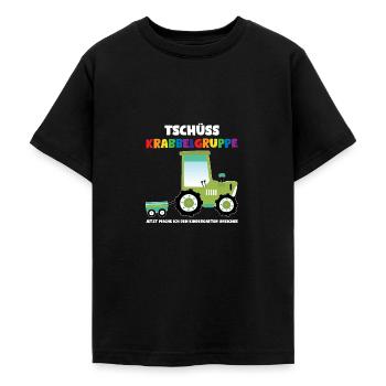 Kindergarten Traktor Kindergartenanfänger Geschenk - Teenager T-Shirt - Schwarz - Vorne - AI Model Teenager Male light (155cm)
