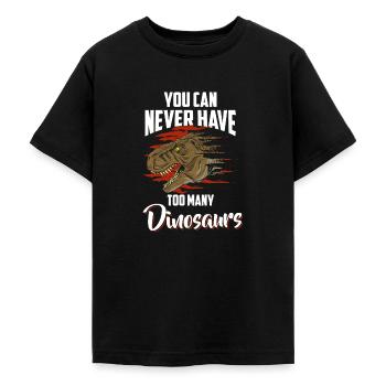 Prehistoric Triceratops Carnivore Archaeology - Teenage T-Shirt - black - Front - AI Model Teenager Male light (155cm)