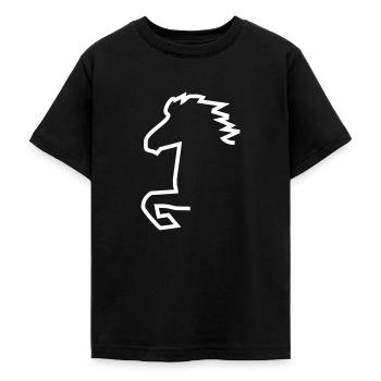 Islandpferd - Teenager T-Shirt - Schwarz - Vorne - AI Model Teenager Male light (155cm)