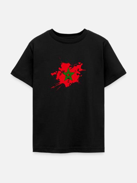 Marokko - Teenager T-Shirt - Schwarz