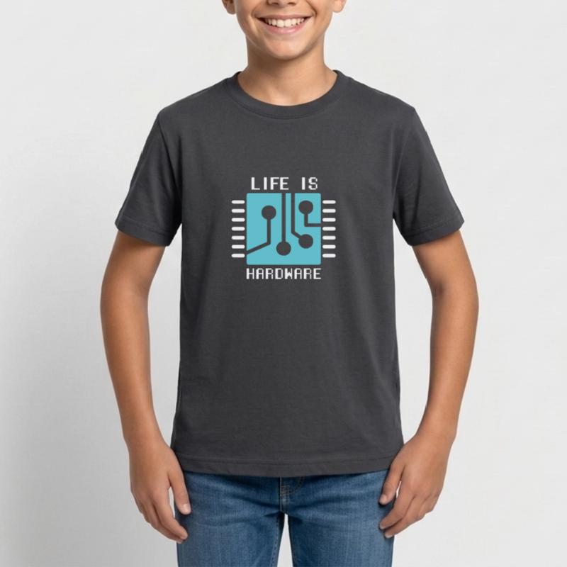 Life Is Hardware Informatiker Hack Coder Teenager T-Shirt