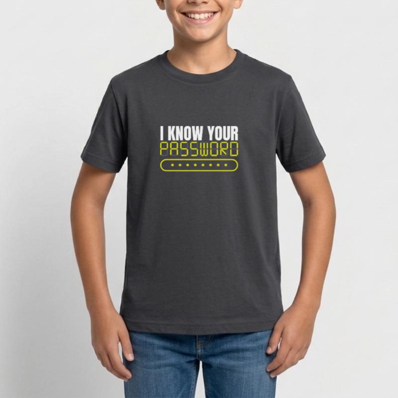 I Know Your Passwort Hack Programmierer Teenager T-Shirt