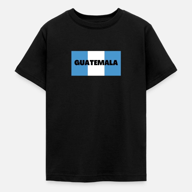 Guatemala dans Les couleurs du drapeau guatémaltèque - T-shirt Ado - noir