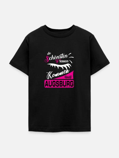 Augsburg - Teenager T-Shirt - Schwarz