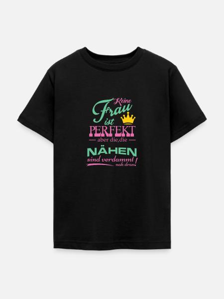 Nähen Design - Teenager T-Shirt - Schwarz