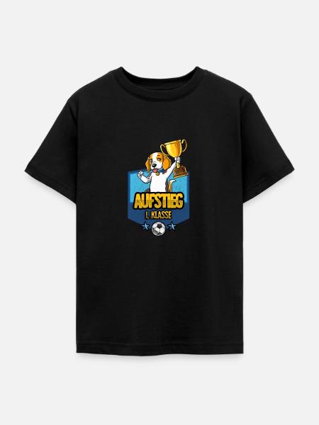 Aufstieg 1. Klasse Einschulung - Teenager T-Shirt - Schwarz