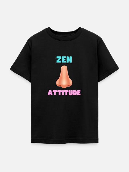 Zen-Haltung - Teenager T-Shirt - Schwarz