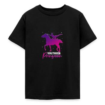 Mädchen Voltigieren Volti - Teenager T-Shirt - Schwarz - Vorne - AI Model Teenager Male light (155cm)