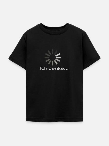 ich denke - Teenager T-Shirt - Schwarz