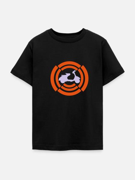 motorroller - Teenager T-Shirt - Schwarz