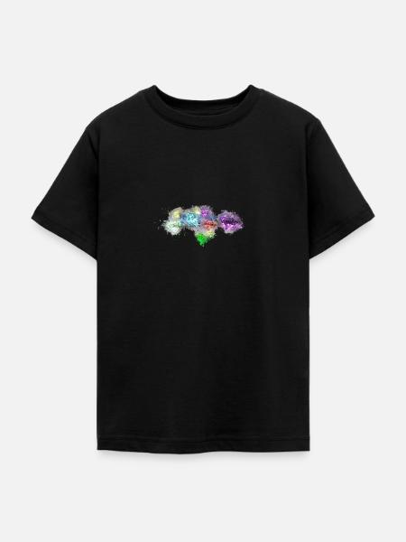 Diamanten Schmuck hell glühend - Teenager T-Shirt - Schwarz
