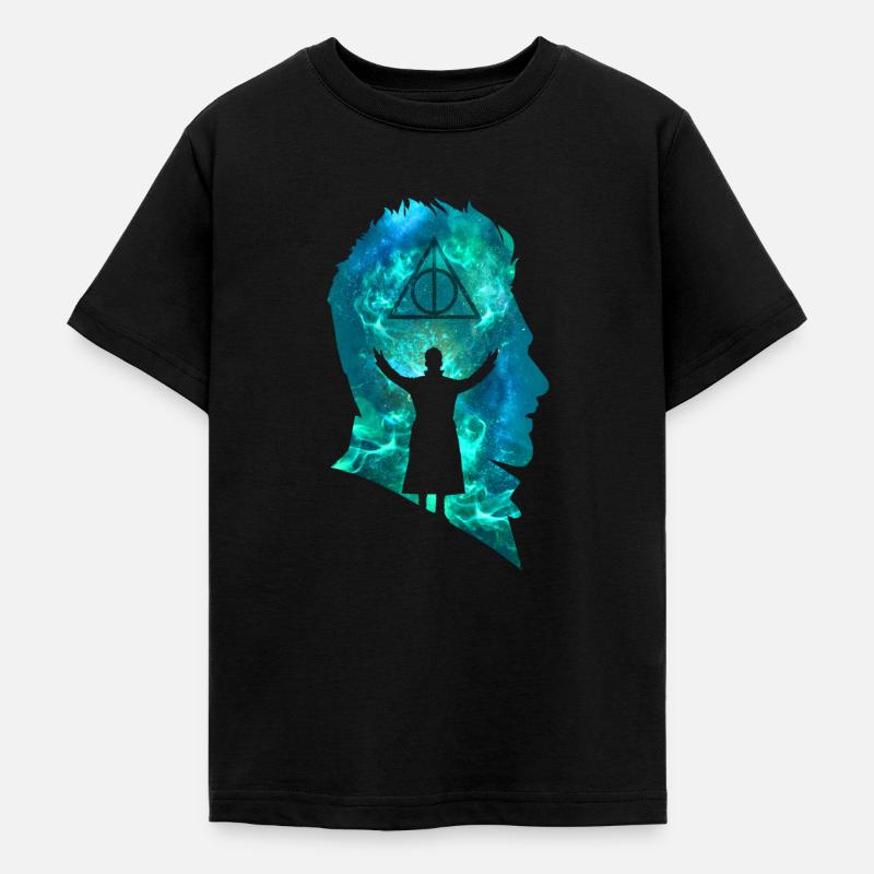 Fantastic Beasts Gellert Grindelwald Silhouette - Nuorten t-paita - musta