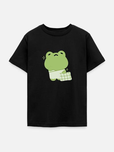 Schläfriger Frosch - Teenager T-Shirt - Schwarz