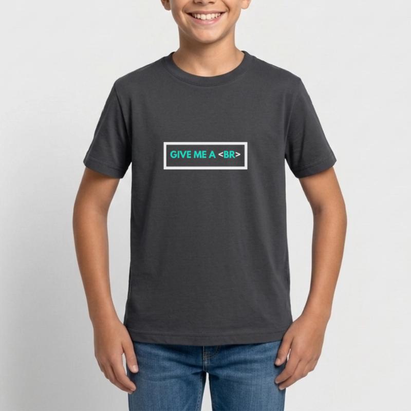 Coding Humor Funny Programmer Gift HTML Break Tag Teenage T-Shirt