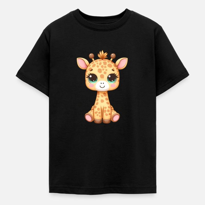 Bébé Girafe - T-shirt Ado - noir