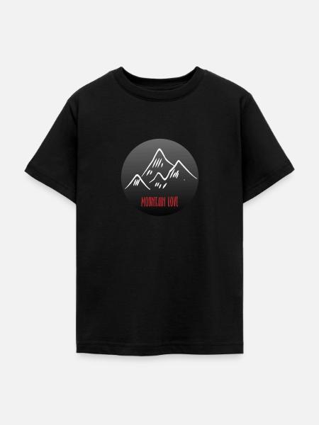 Berge Alpen - Teenager T-Shirt - Schwarz
