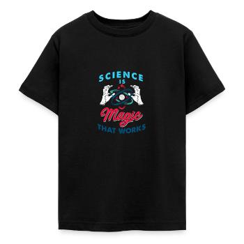 Wissenschaftler / Physiker / Geschenk - Teenager T-Shirt - Schwarz - Vorne - AI Model Teenager Male light (155cm)