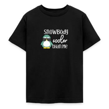 Pinguin - Schnee - Cool - Lustig - Sonnenbrille - Teenager T-Shirt - Schwarz - Vorne - AI Model Teenager Male light (155cm)