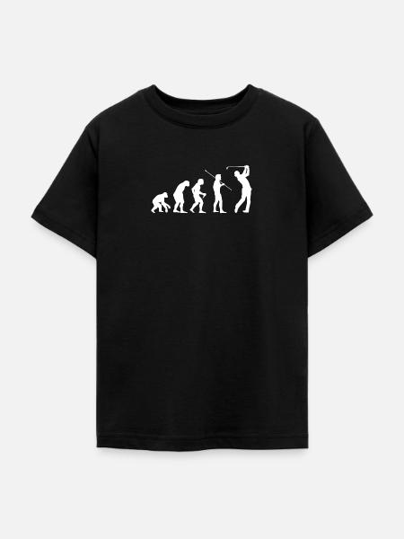 Evolution Golfer Golfsport - Teenager T-Shirt - Schwarz