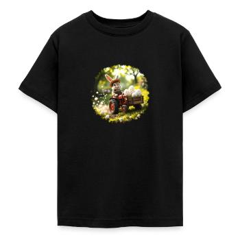 Osterhase - Teenager T-Shirt - Schwarz - Vorne - AI Model Teenager Male light (155cm)
