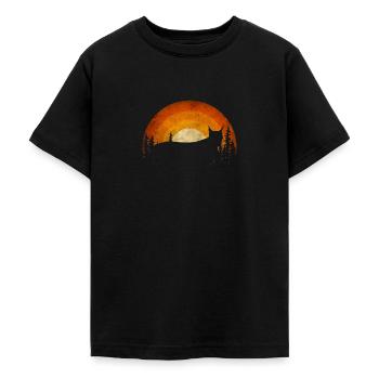 Luchs - Teenager T-Shirt - Schwarz - Vorne - AI Model Teenager Male light (155cm)