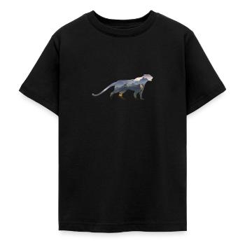Schneeleopard - Teenager T-Shirt - Schwarz - Vorne - AI Model Teenager Male light (155cm)