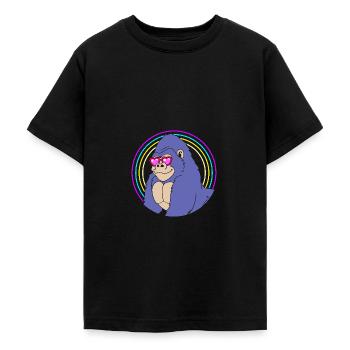 Gorilla - Teenage T-Shirt - black - Front - AI Model Teenager Male light (155cm)