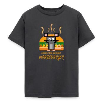 Mouseburger - Teenage T-Shirt - dark grey - Front - AI Model Teenager Male light (155cm)