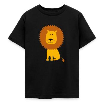 Löwe - Teenager T-Shirt - Schwarz - Vorne - AI Model Teenager Male light (155cm)