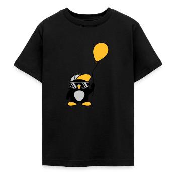 Luftballon cooler Pinguin Mütze - Teenager T-Shirt - Schwarz - Vorne - AI Model Teenager Male light (155cm)