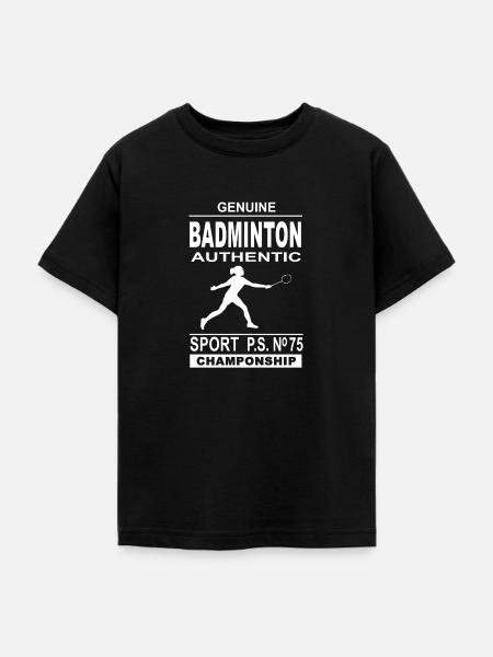 Badminton - Badmintonspieler - Teenager T-Shirt - Schwarz