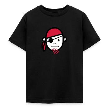 Pirate - T-shirt Ado - noir - Devant - AI Model Teenager Male light (155cm)