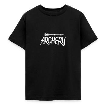Bogenschießen Bogen Bogensport Schütze Geschenk - Teenager T-Shirt - Schwarz - Vorne - AI Model Teenager Male light (155cm)