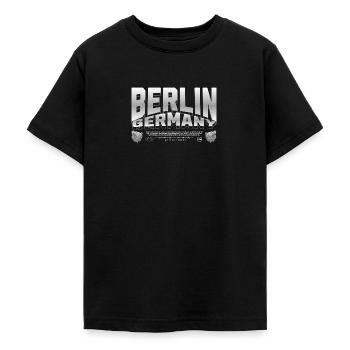 Berlin Germany Deutschland - Teenager T-Shirt - Schwarz - Vorne - AI Model Teenager Male light (155cm)