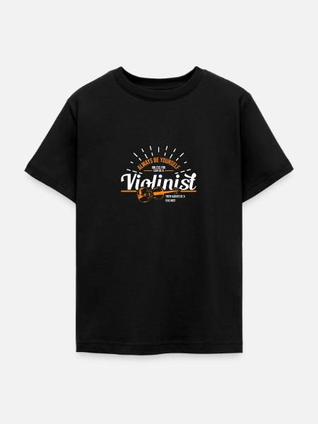Geige Geiger - Teenager T-Shirt - Schwarz