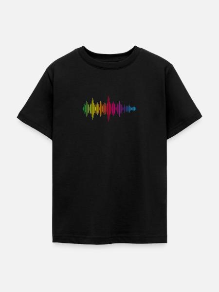 Soundfile - bunt - Teenager T-Shirt - Schwarz